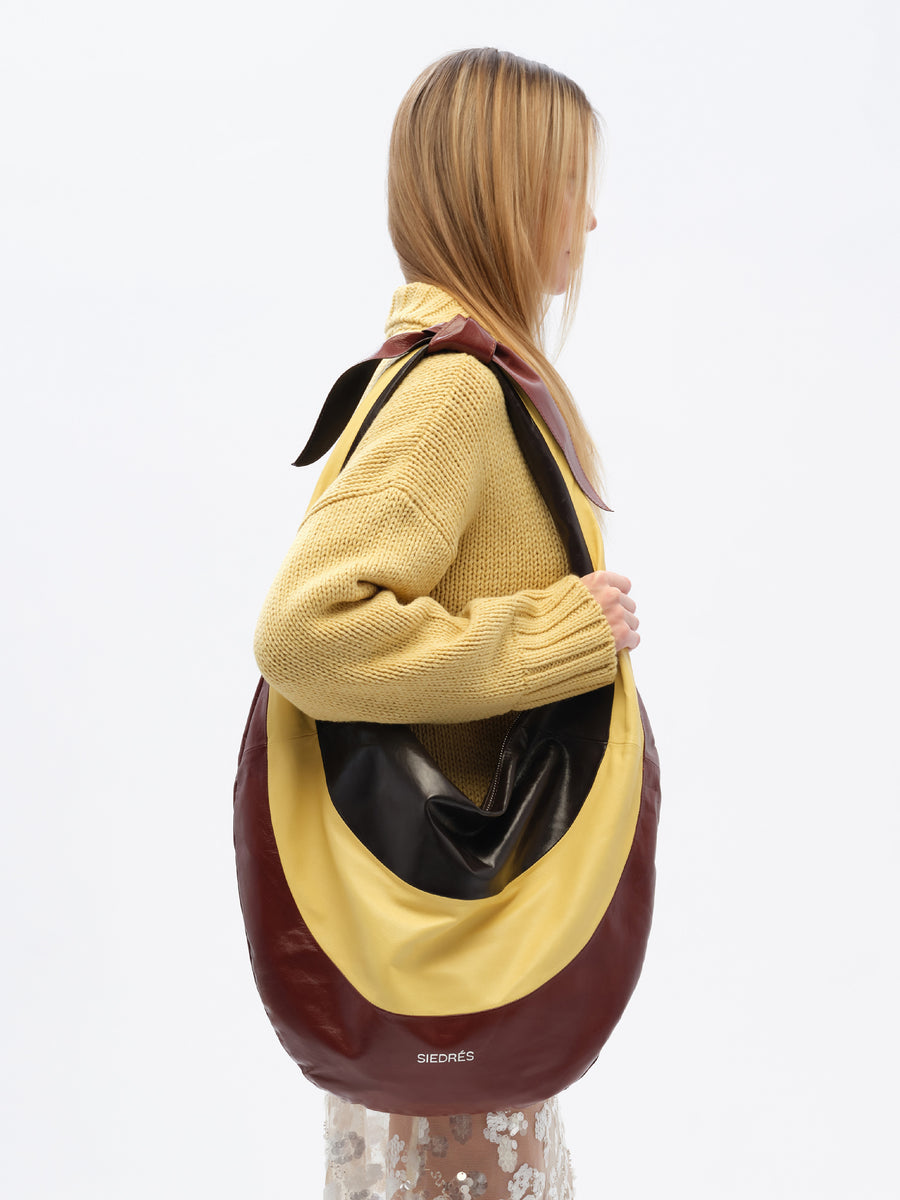 SHRIMP - Oversized patchwork hobo bag