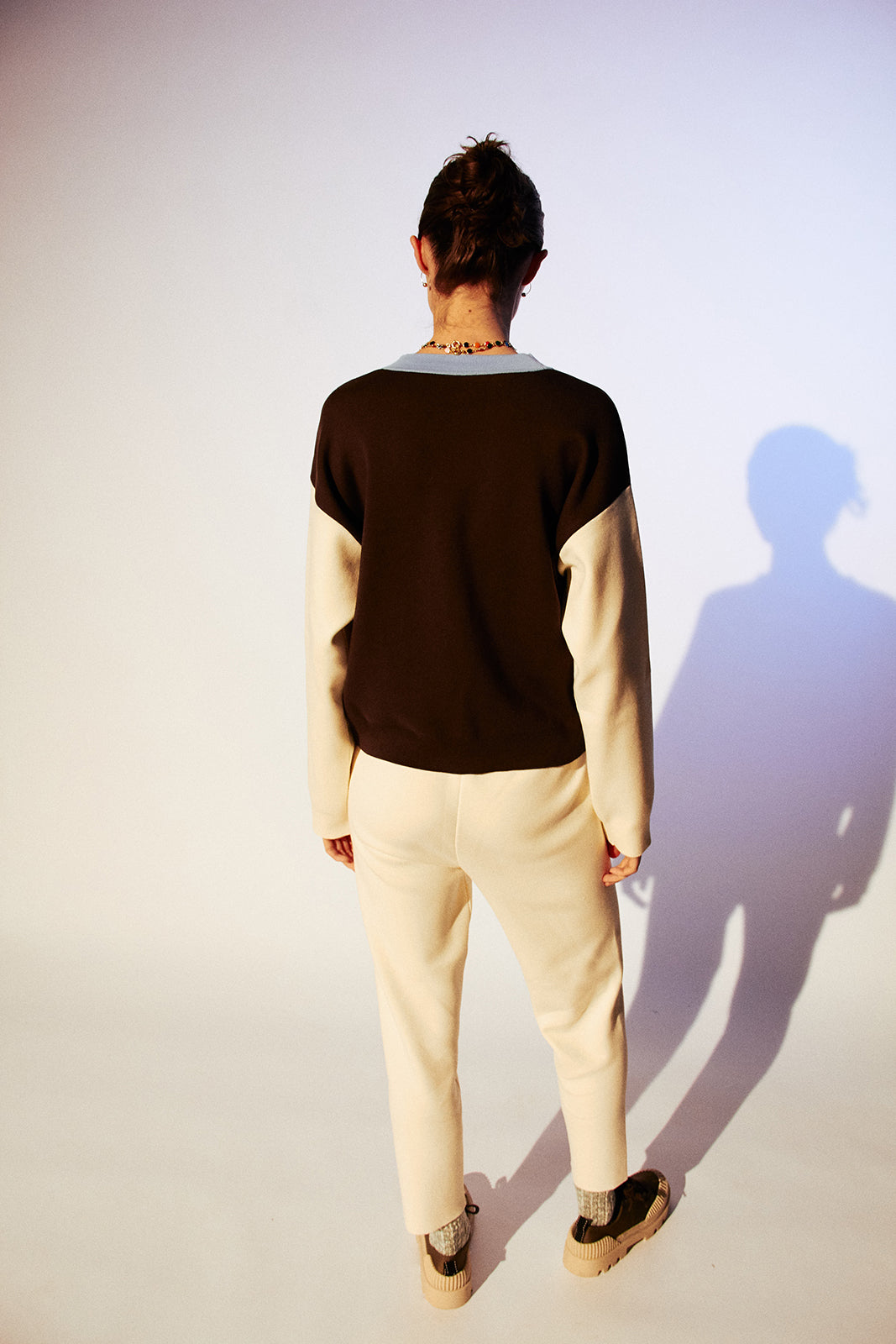 CORA - Three colored cropped cardigan