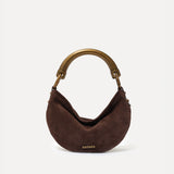 CHÉRIE SMALL - Mini hobo bag with metal top handle