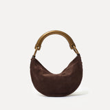 CHÉRIE SMALL - Mini hobo bag with metal top handle