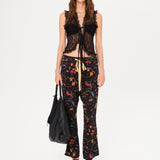 LARIA - Lace front-tie sleeveless top