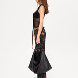 LARIA - Lace front-tie sleeveless top