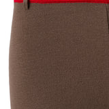 MARTHE - Knit mini shorts with a contrast belt