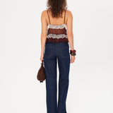 ODETTE - Wide-leg jeans with a chain detail
