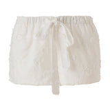SHOL - Flower appliqué detailed mini shorts