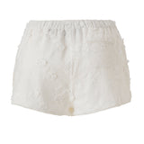 SHOL - Flower appliqué detailed mini shorts