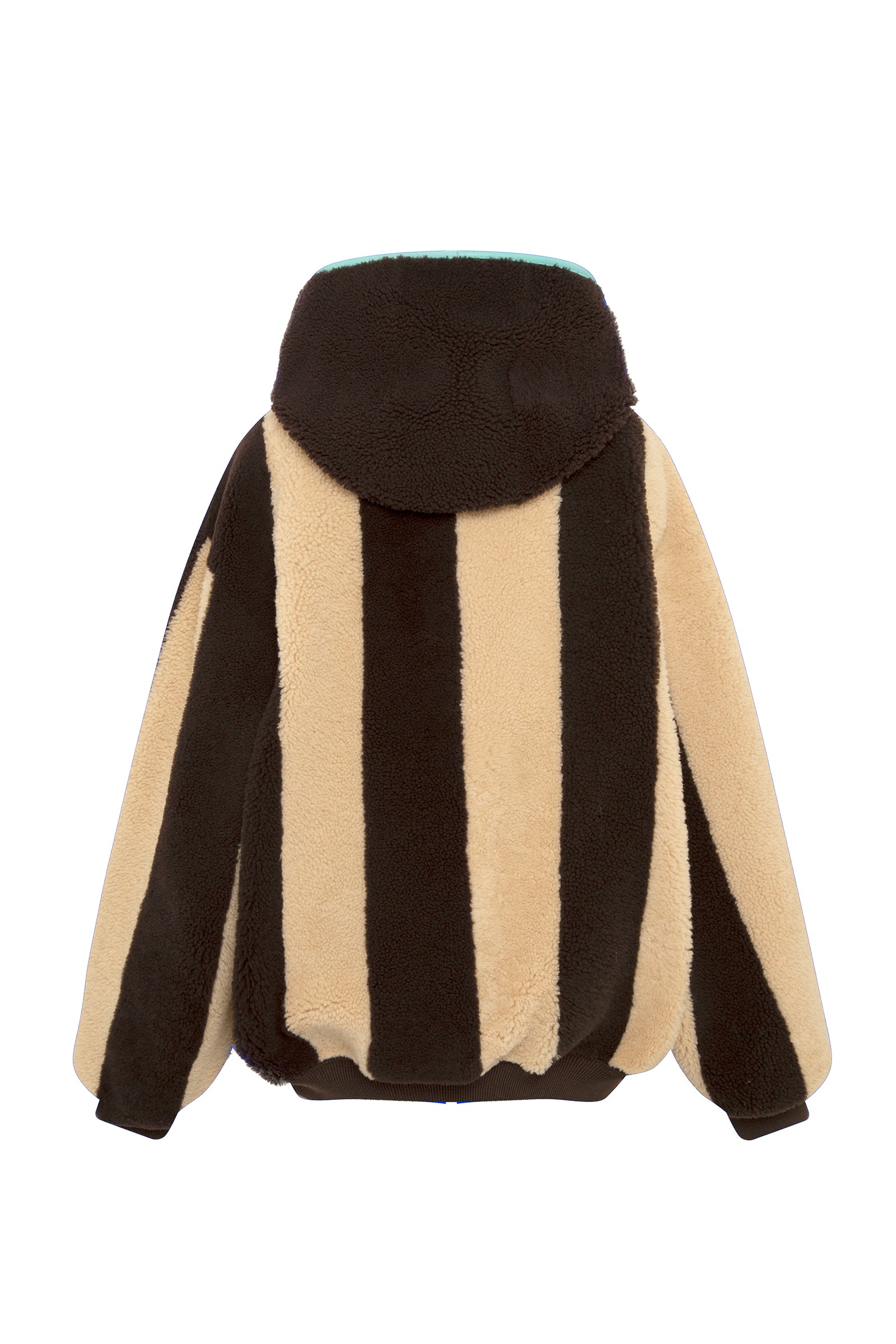 MOLY - Double-faced hooded bomber with contrast piping