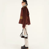 HASY - Lace drawstring straight leg pants