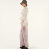 NEDI - Multicolour striped drawstring pants