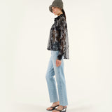 GENNI - Sequin detailed sheer button-down shirt