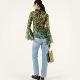 HAILEY - Printed flare sleeve top