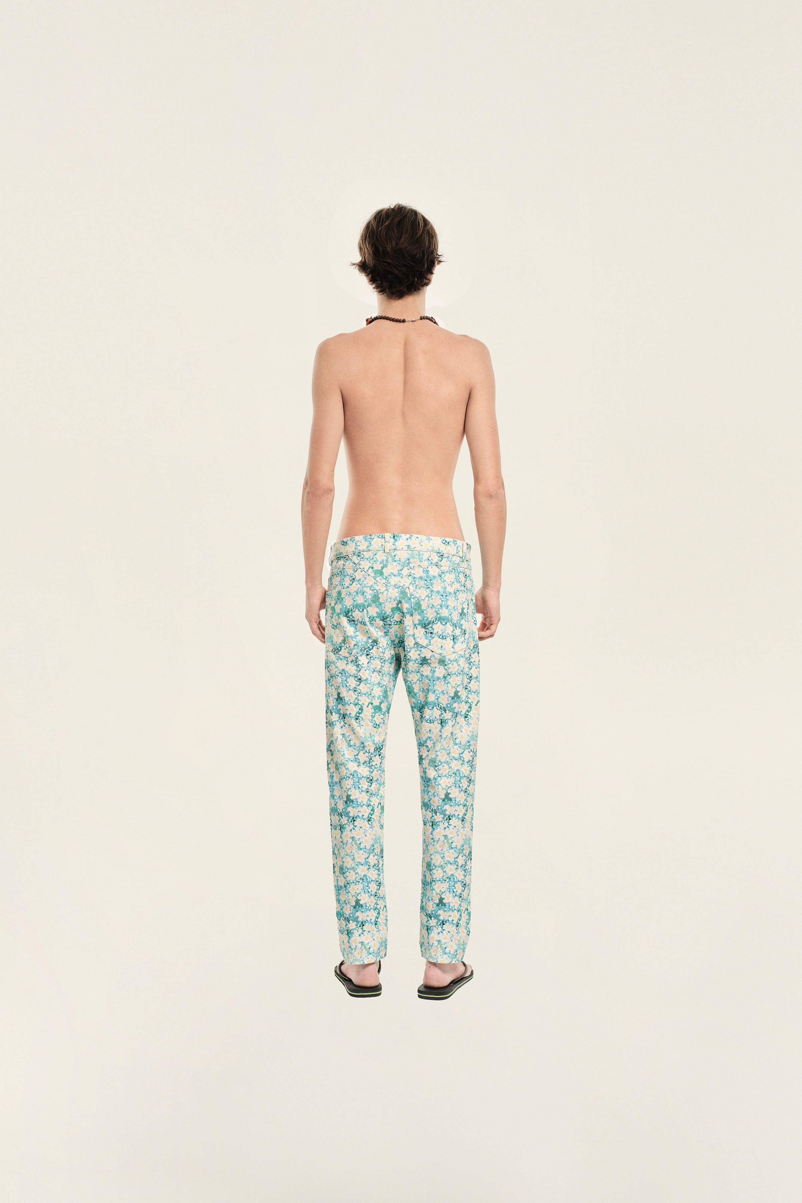 GIODO - Straight-leg printed jeans