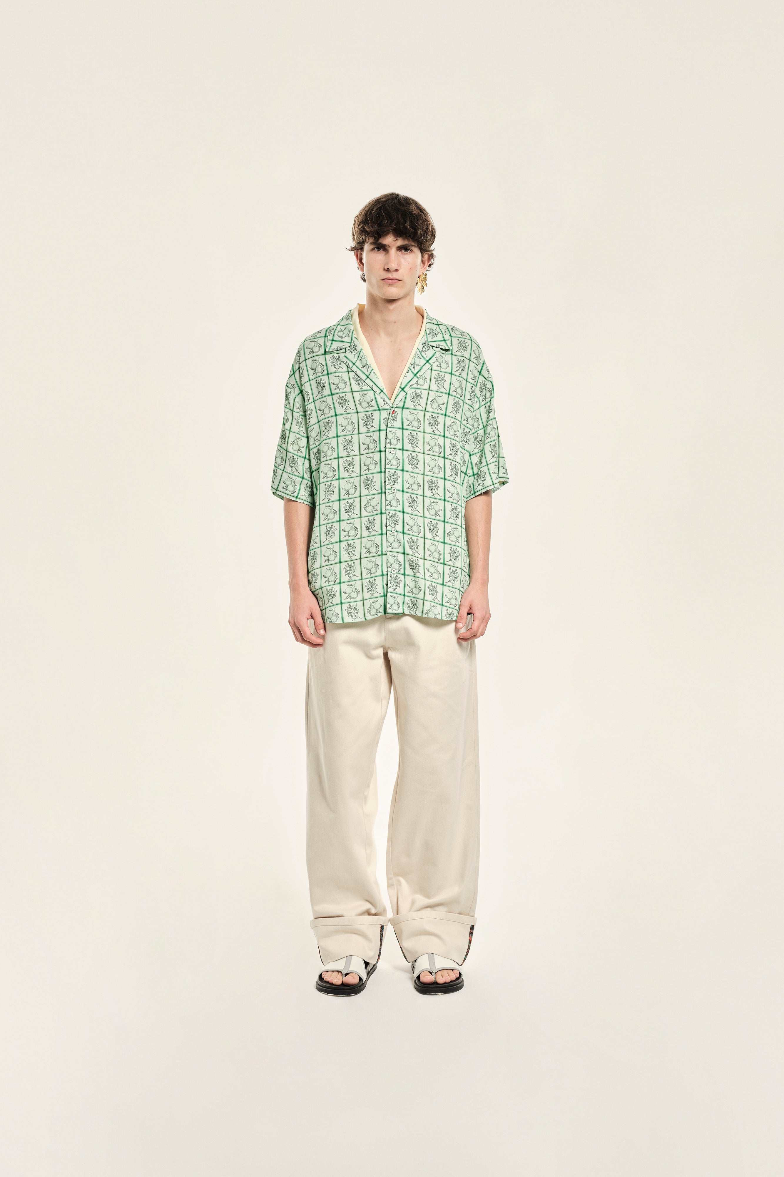 ANDERSON - Straight-leg pants with folded hems