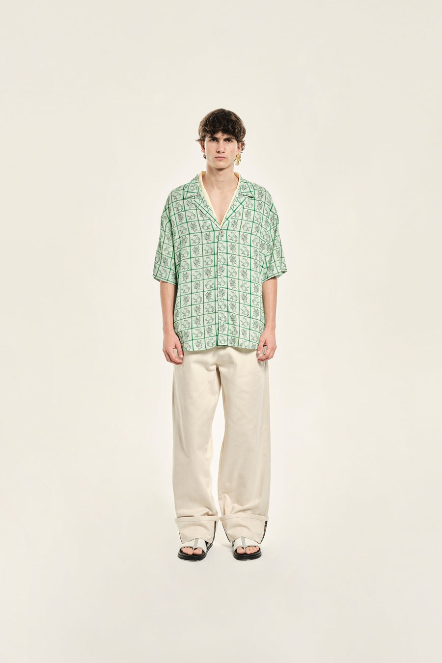ANDERSON - Straight-leg pants with folded hems