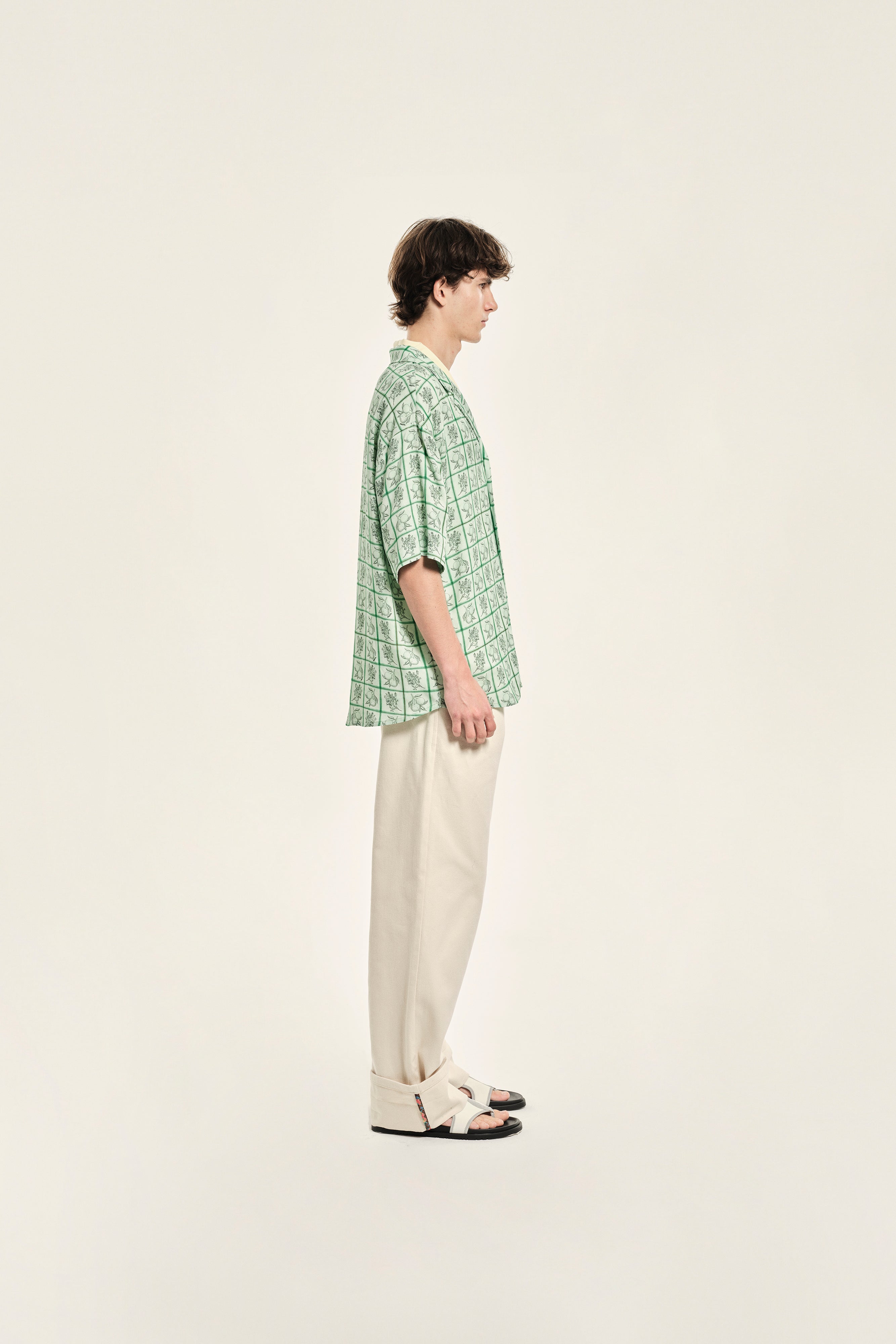 ANDERSON - Straight-leg pants with folded hems