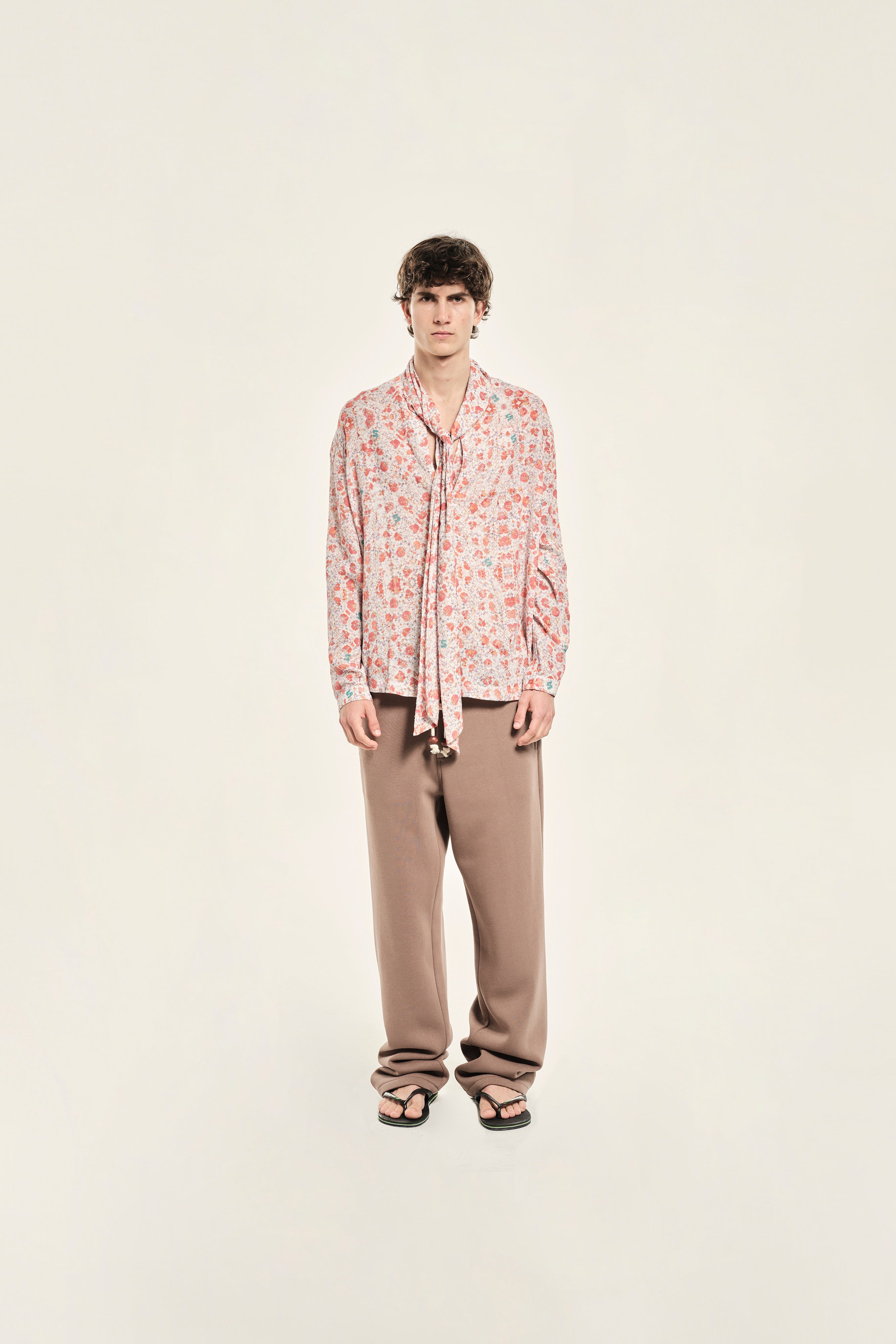 YUNNA - Long sleeve shirt with scarf collar