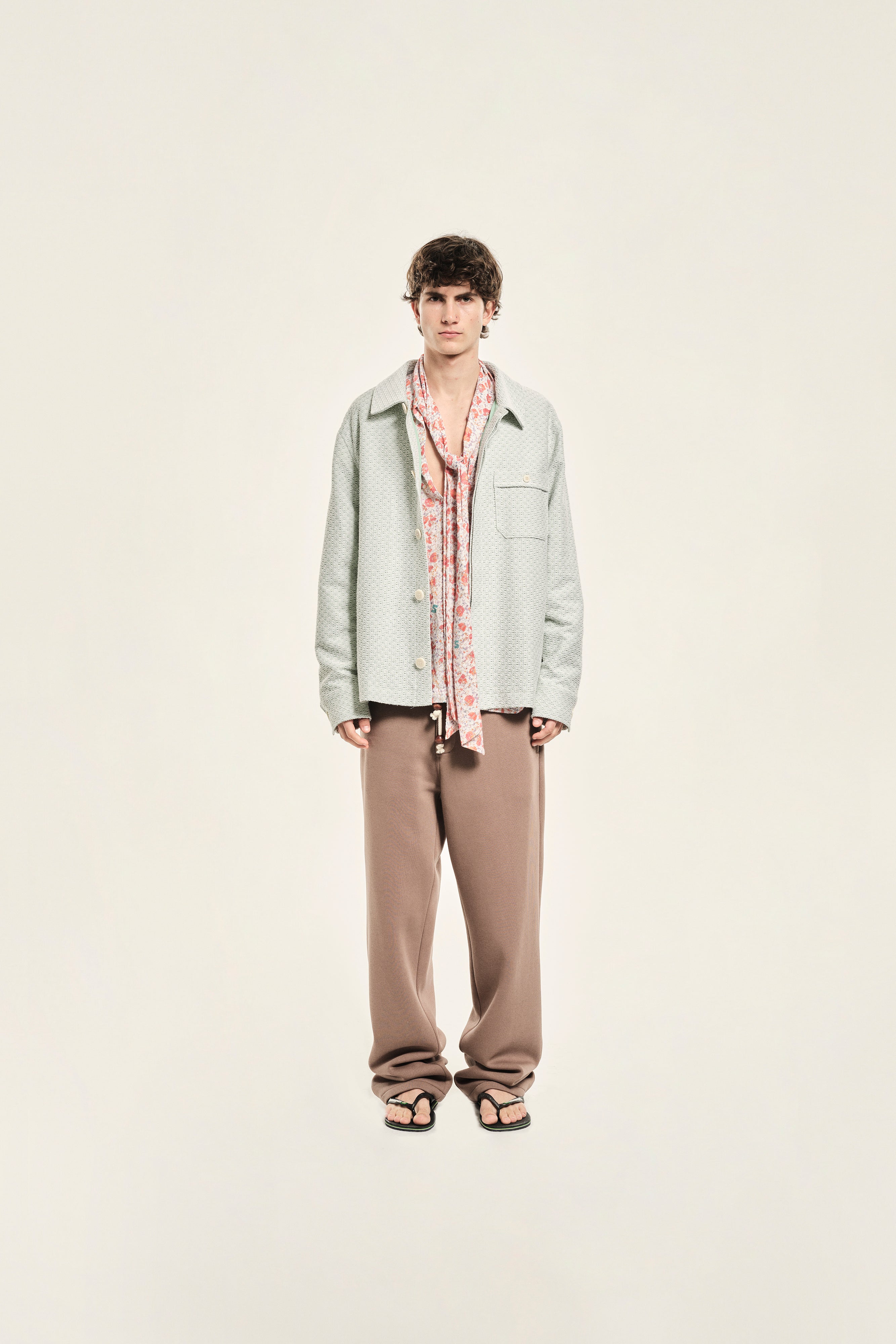 DREW - Loose-fit logo applique detailed jacket