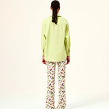 SENIA - Green studded shirt