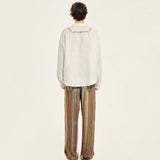 MATIAS - Long sleeve shirt with lace trim