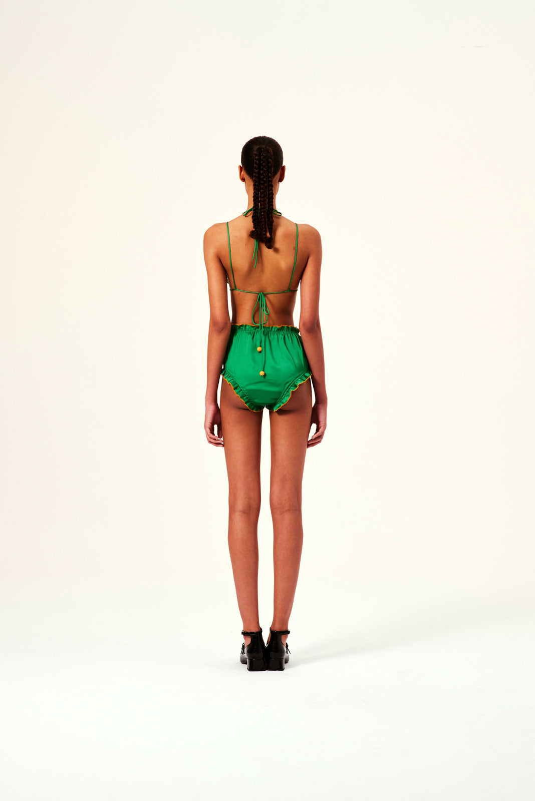 AILA - Culotte shorts with contrast stitching