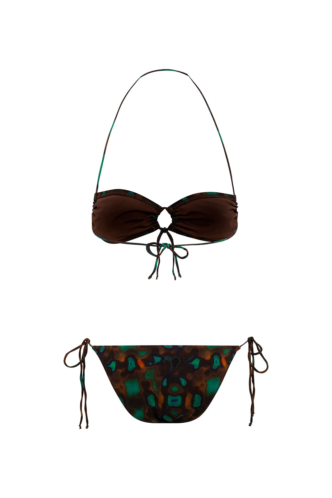 ALIV - Glare printed bikini top