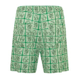 BLAKE - Straight-leg printed drawstring shorts