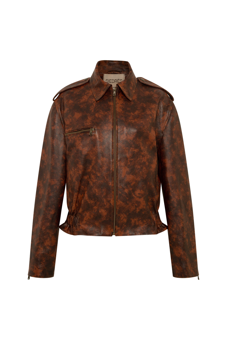 CARLA - Leather bomber jacket