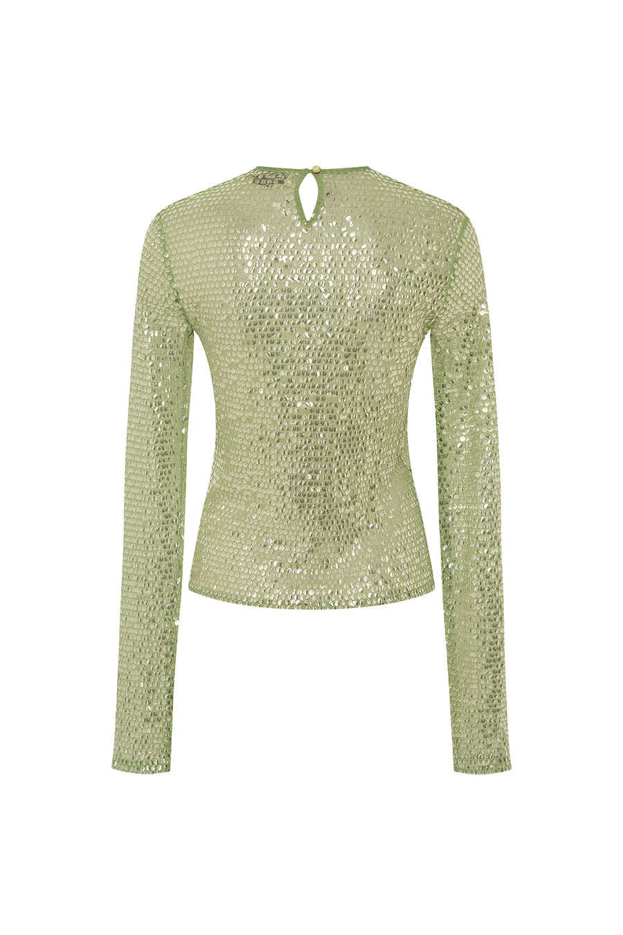 DESTA -  Sequined long sleeve top