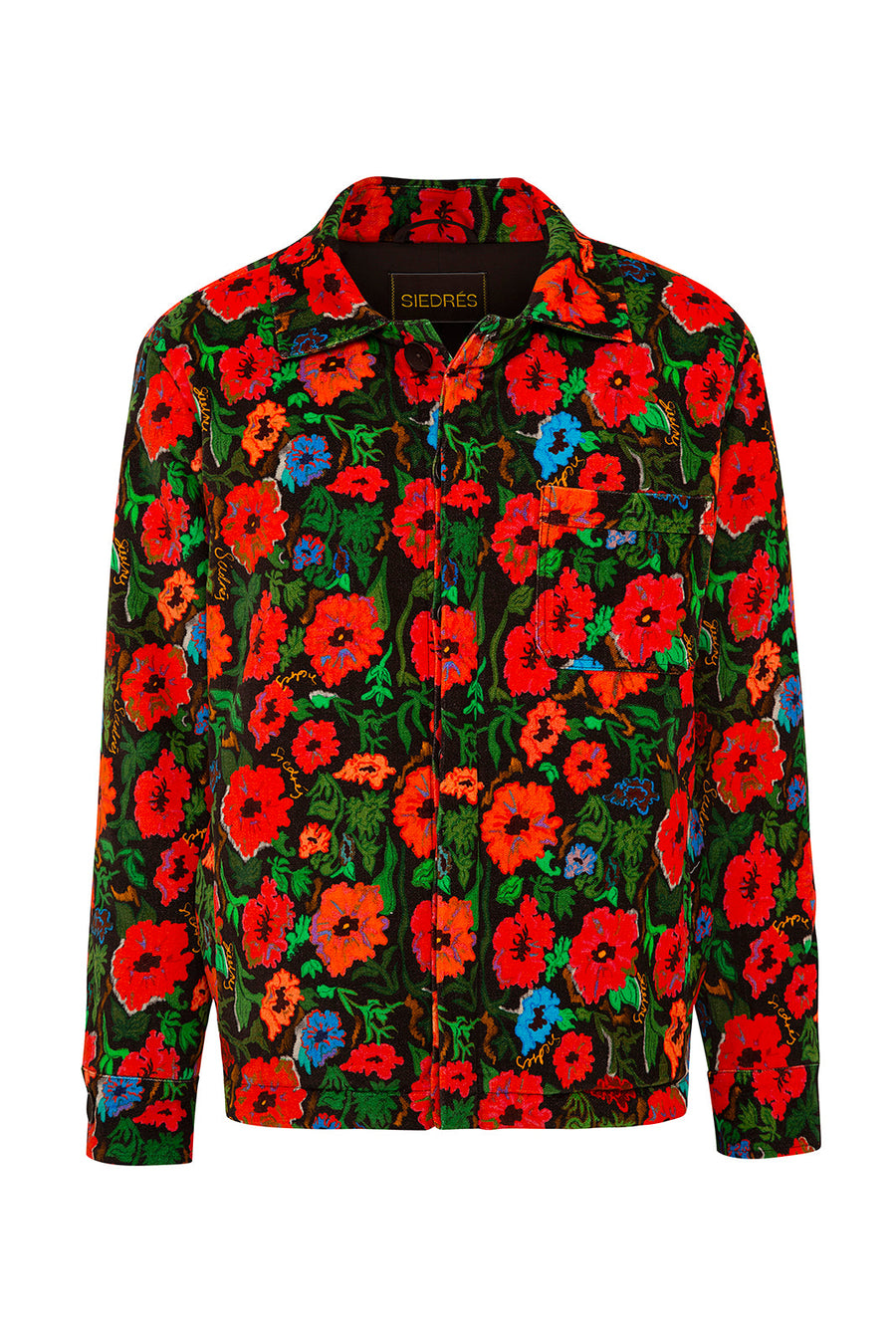 DREW - Printed quilted velour jacket