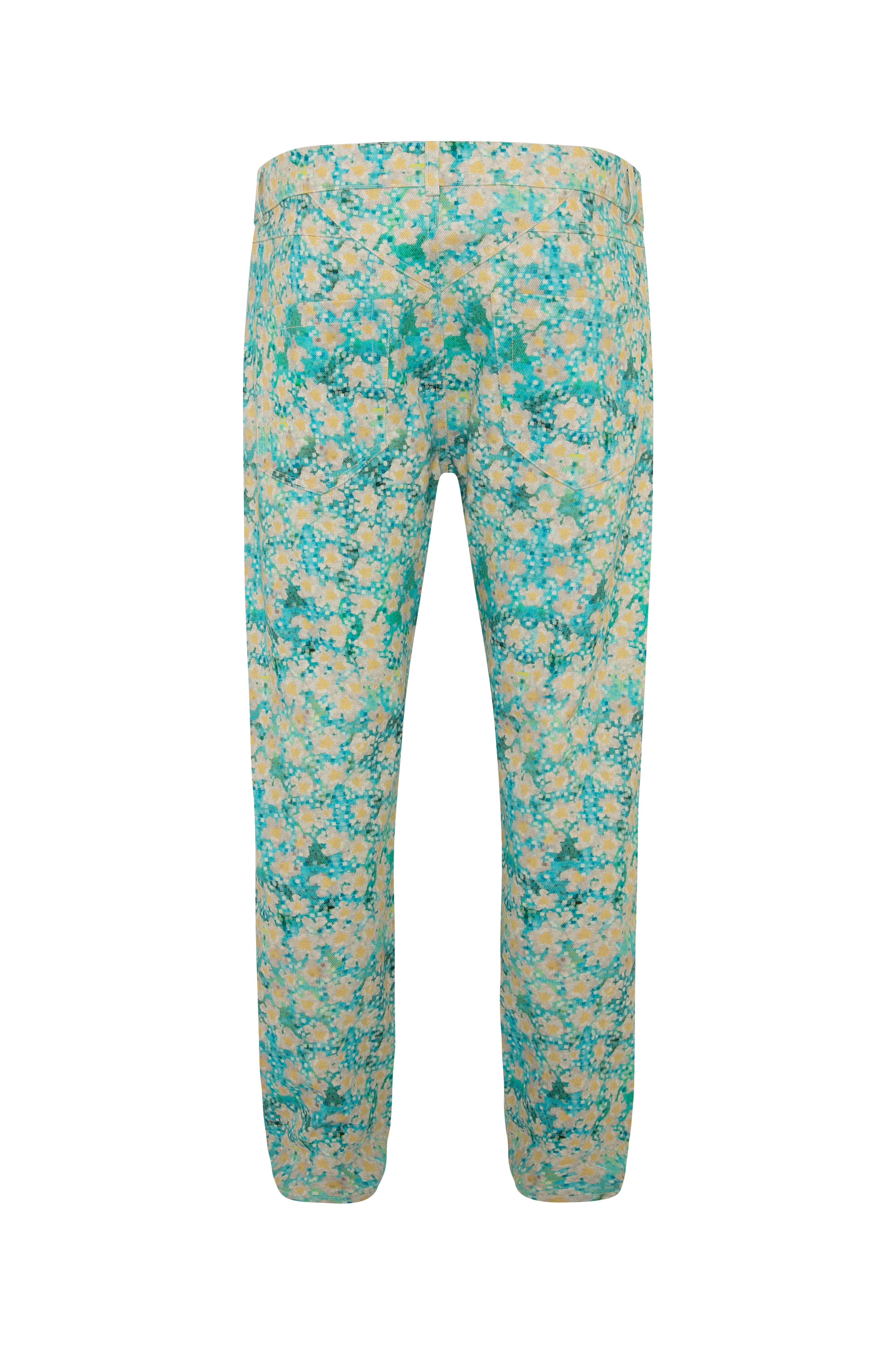 GIODO - Straight-leg printed jeans