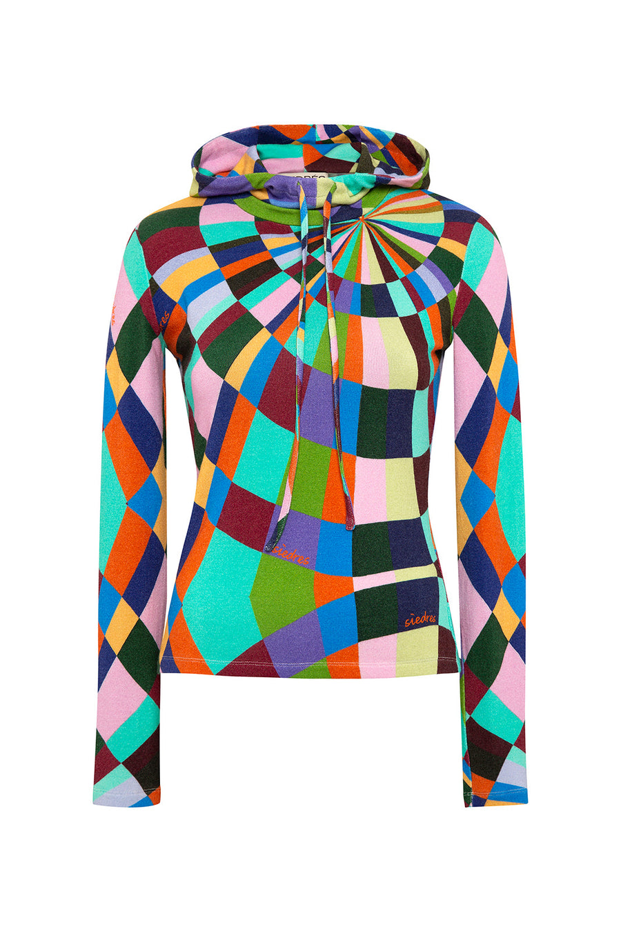 HARLI -  Kaleidoscope hooded top
