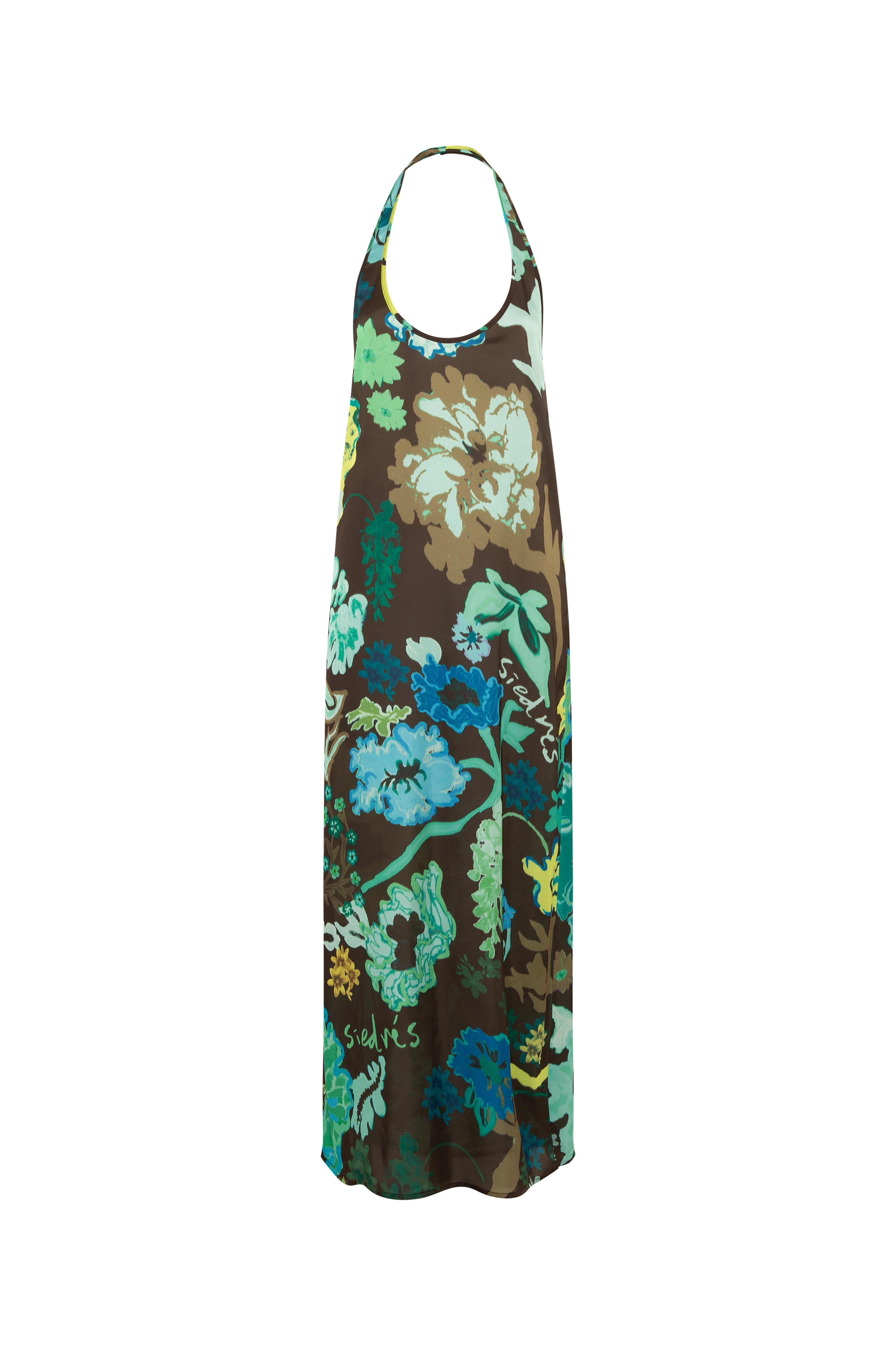 JENA - Floral printed halterneck midi dress