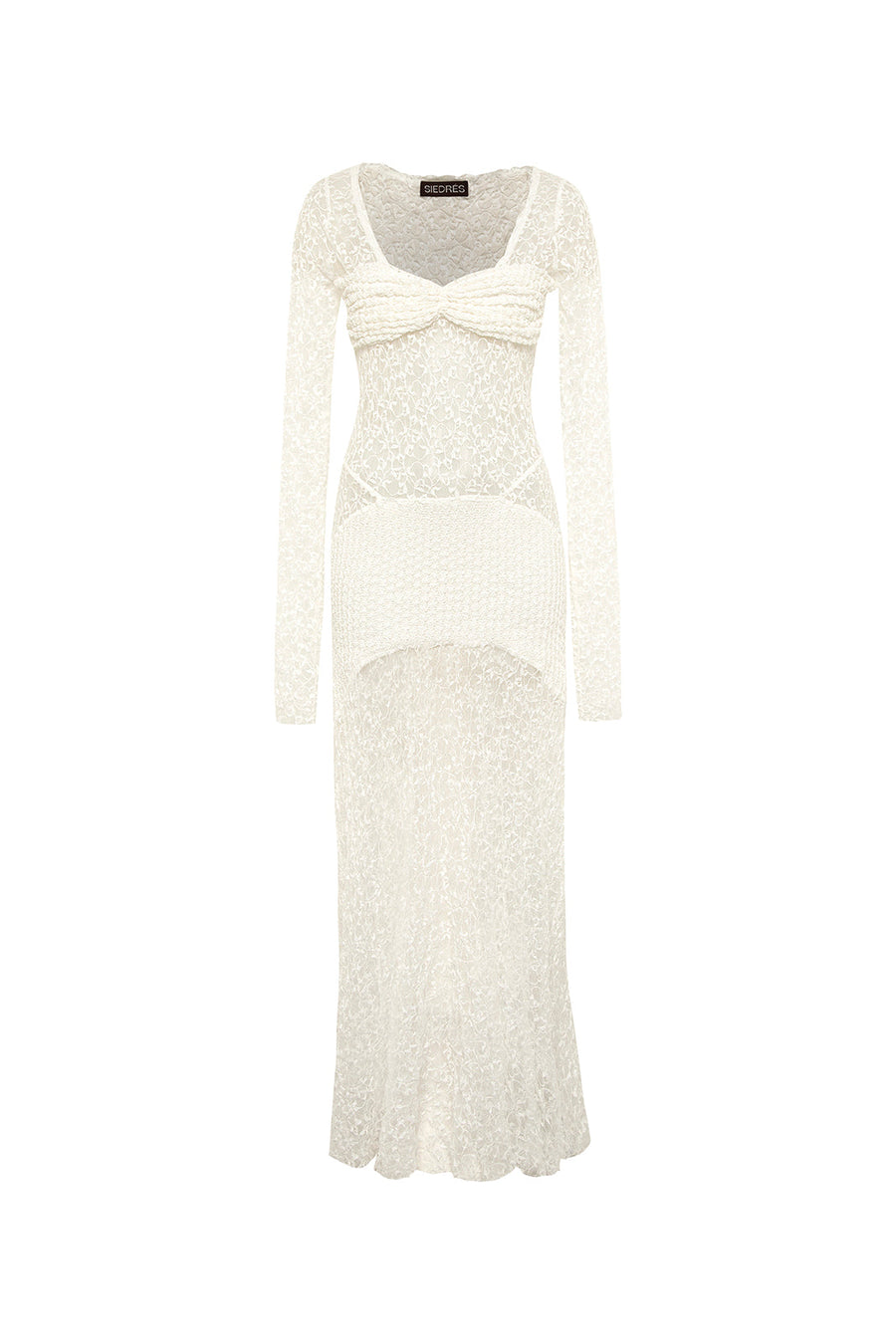 JOELLA - Long sleeve lace maxi dress