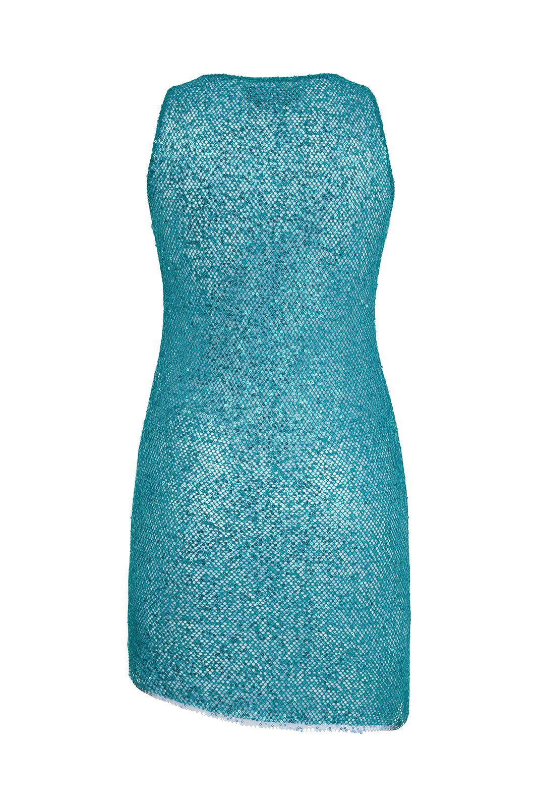 JILL - Sequinned fishnet mini dress