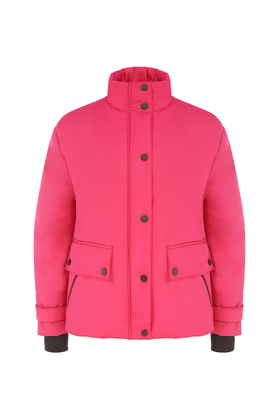 JUDE - Pink padded jacket with contrast lining