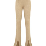 MULT - Logo-appliqué front-slit knit pants