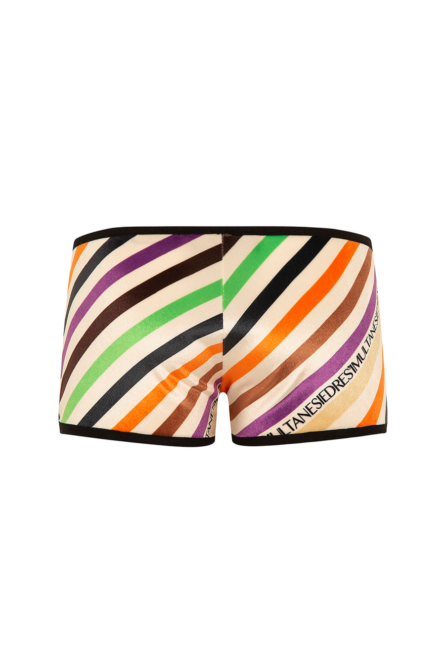 AFRA - Diagonal striped mini shorts