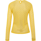 DESTA - Sheer long sleeve top with crystals