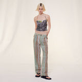 NIDE - Sequin detailed draped top