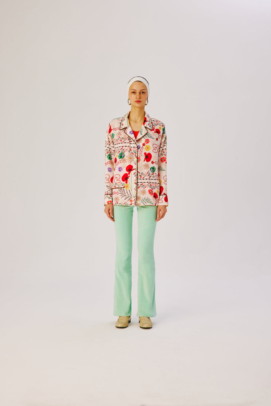 NICO - Floral printed pyjama shirt