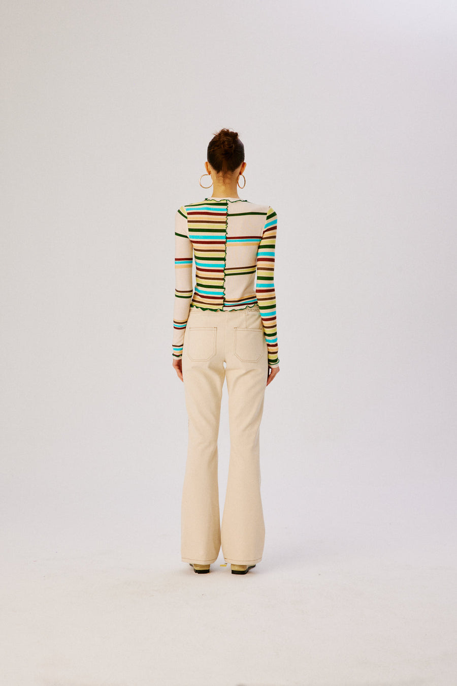 NITA - Multi printed patchwork knit top