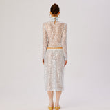 CODY - Sequin turtle neck top