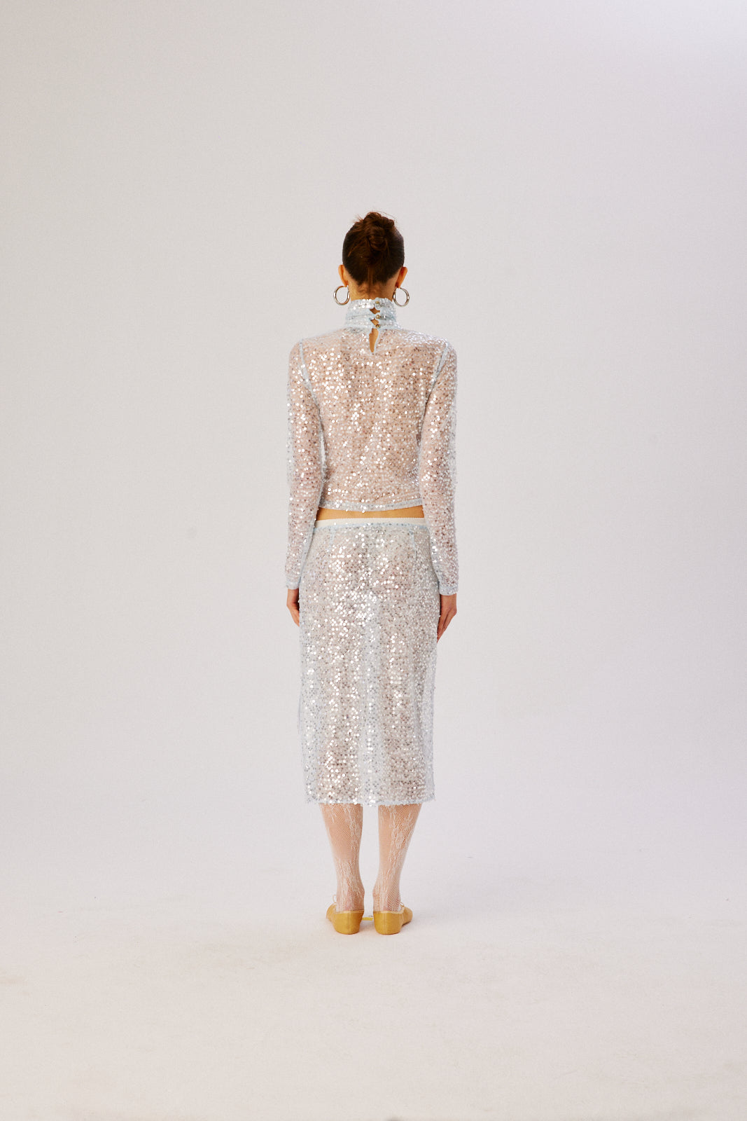 CODY - Sequin turtle neck top