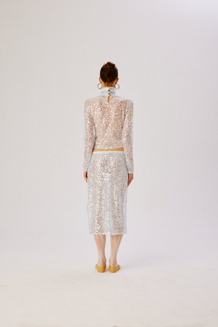 CODY - Sequin turtle neck top
