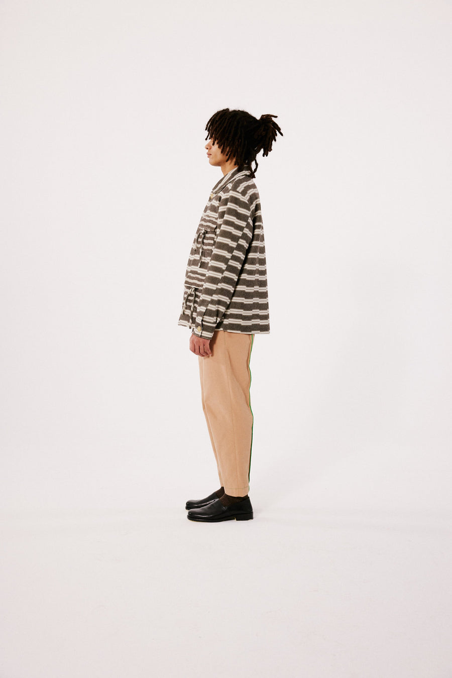 MOCHA - Printed wool-blend jacket