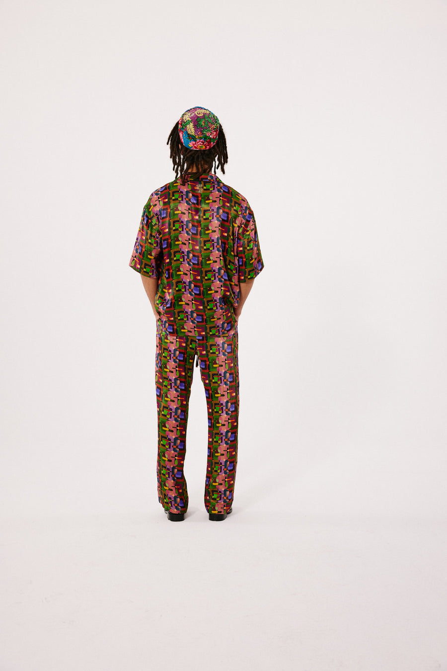 COLTON - Resort collar short sleeve printed shirt