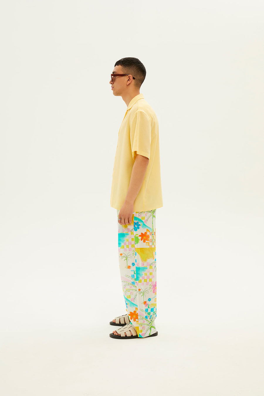 DUSTIN - Palm printed pyjama pants
