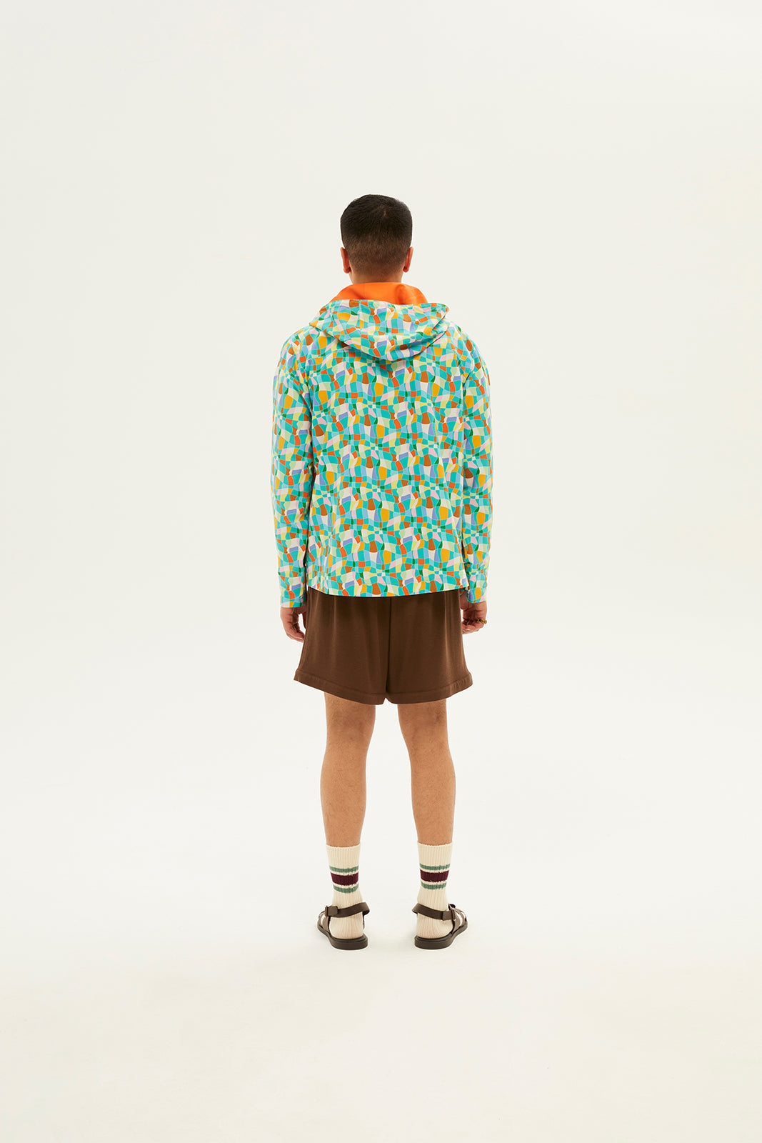 GABIN - Distorted check printed jacket