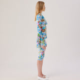 HAILEY - Fluted sleeve blouse with ruffle details