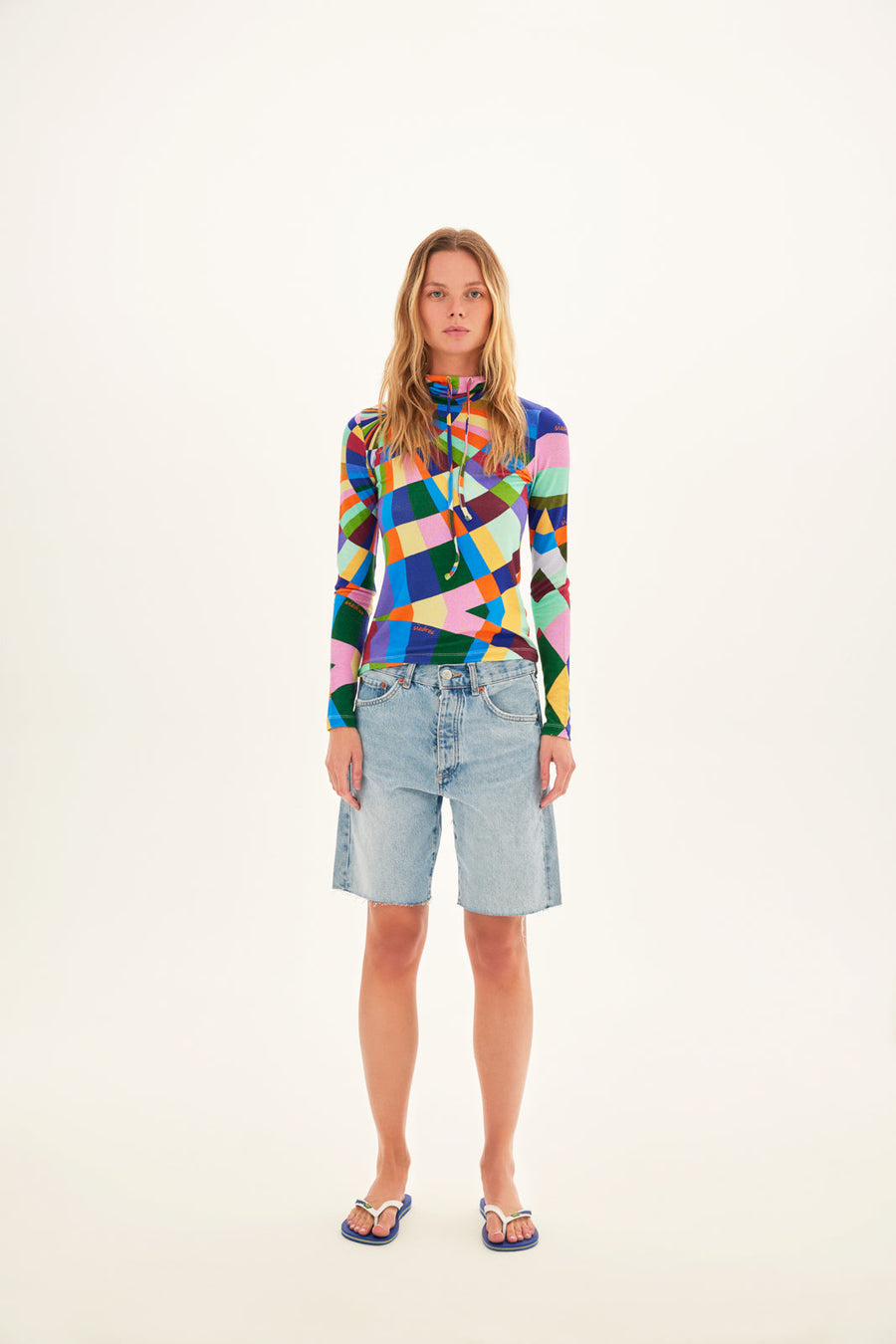 HARLI -  Kaleidoscope hooded top